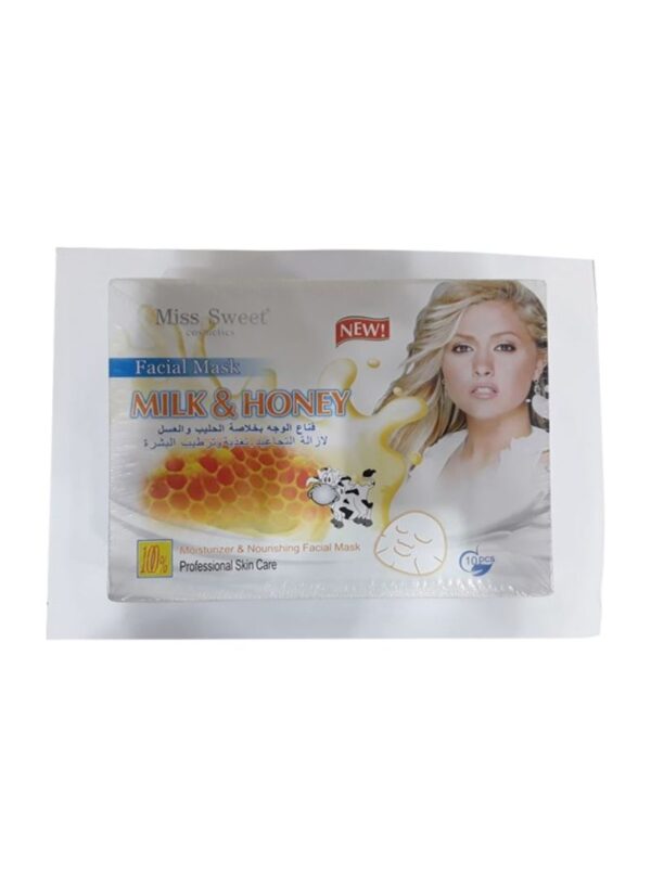 10-Piece Milk And Honey Facial Mask