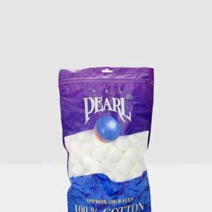 100-Piece Pearl Cotton Balls 100g
