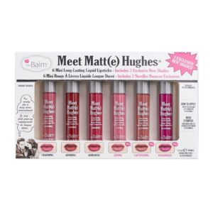 theBalm Set of 6 Mini Long-Lasting Liquid Lipsticks Multicolour