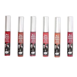 theBalm 6-Piece Meet Matte Hughes Liquid Lipstick Set Romantic/Reliable/Faithful