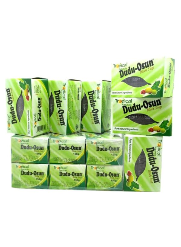 TROPICAL NATURAL Pure Natural Dudu-Osun Soap Black 12 x 150g