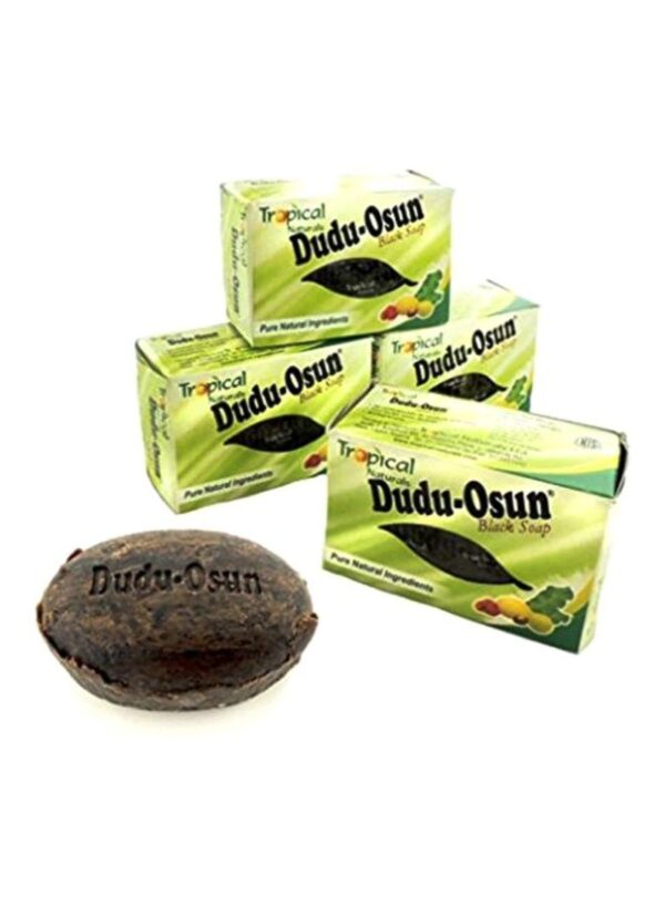 Tropical Naturals 3-Piece Dudu Osun Pure Organic African Black Soap Brown 150g