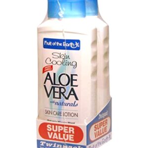 Fruit of the earth Pack Of 2 Skin Cooling Aloe Vera Lotion 11ounce
