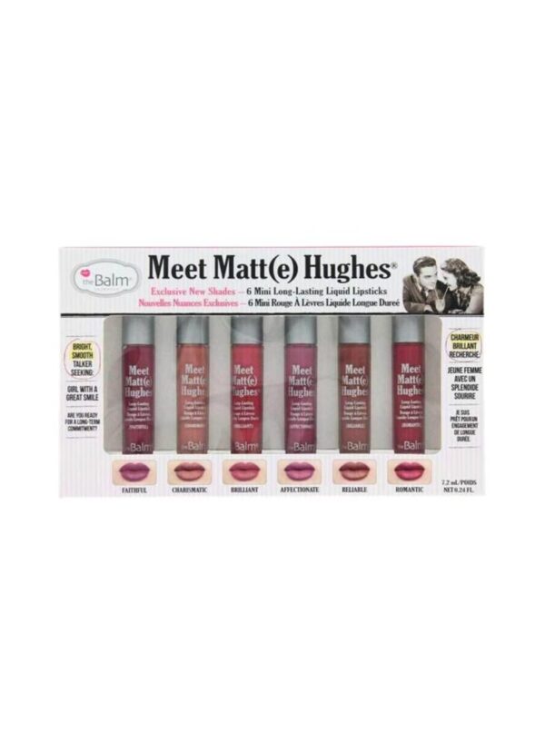 theBalm 6-Piece Meet Matte Hughes Volume 2 Lip Gloss Set Multicolour