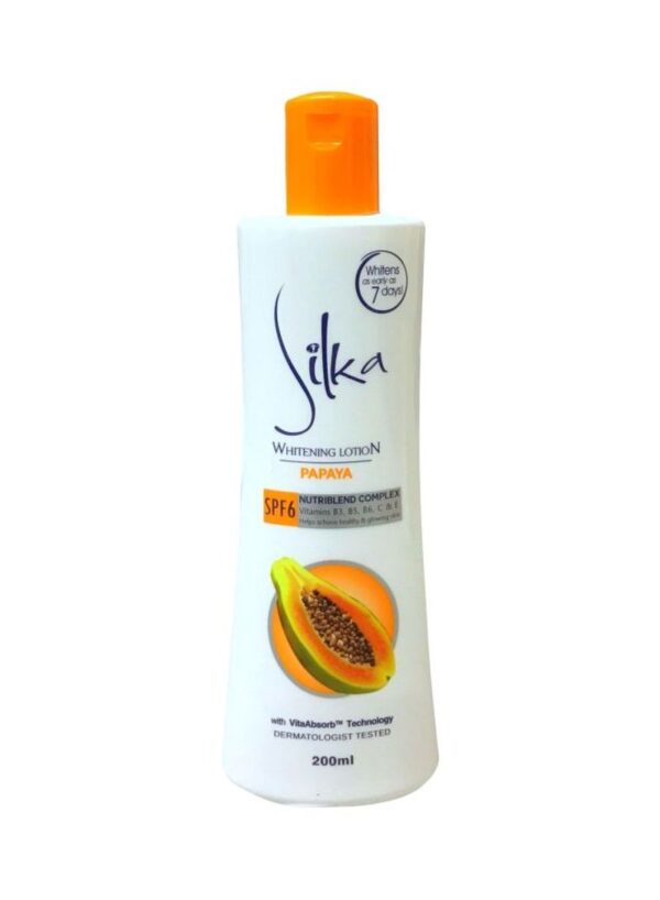 Silka Whitening Lotion SPF6 - Papaya 200ml
