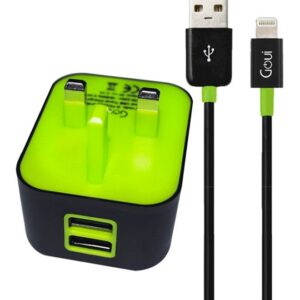 Wall Charger With Cable Black/Green