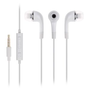 Wired In-Ear Headphones With Mic White