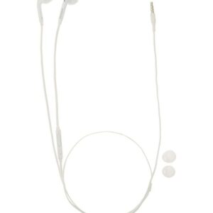 Wired In-Ear Headphones With Mic White
