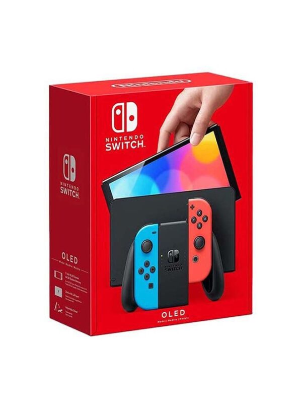 Switch OLED (2021) Model - Neon Blue & Red Joy Con (Intl Version)